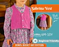 Girls Button Front Vest Sewing Pattern - thumbnail 1