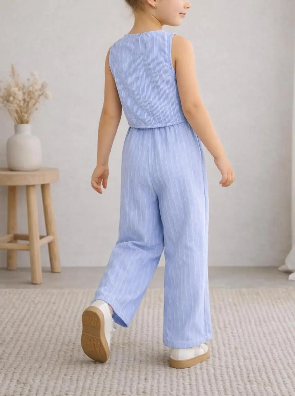 Girls Vest & Wide Leg Pants Sewing Pattern PDF 2