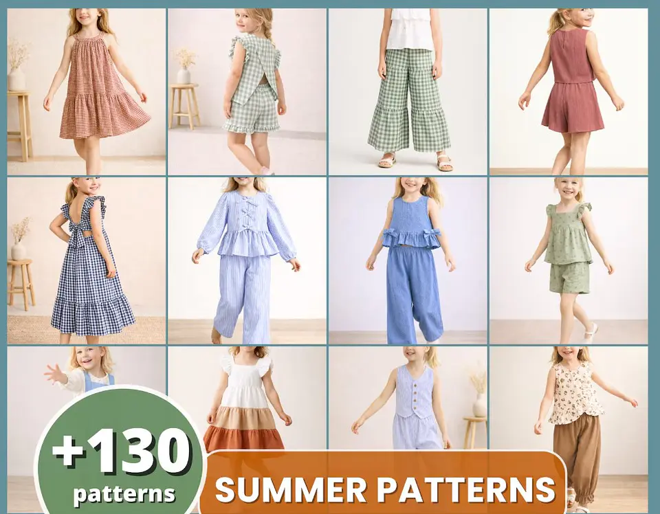 Kids Sewing Patterns Bundle 1