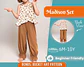 Girls Ruffle Top and Harem Pants Sewing Pattern - thumbnail 1