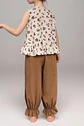 Girls Ruffle Top and Harem Pants Sewing Pattern - thumbnail 3