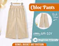 Kids Wide Leg Elastic Waist Pants Sewing Pattern - thumbnail 1