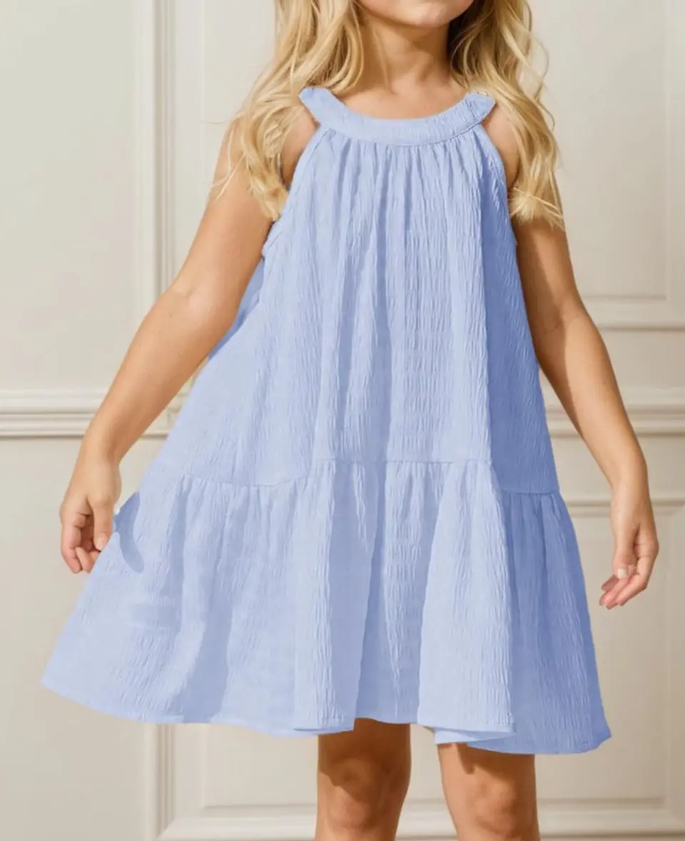 Girls Halter Tiered Dress Sewing Pattern 2