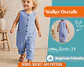 Kids Button Front Romper Sewing Pattern - thumbnail 1