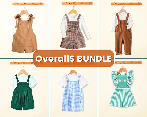 Overalls Bundle Sewing Patterns for Kids PDF