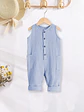 Kids Button Front Romper Sewing Pattern - thumbnail 2