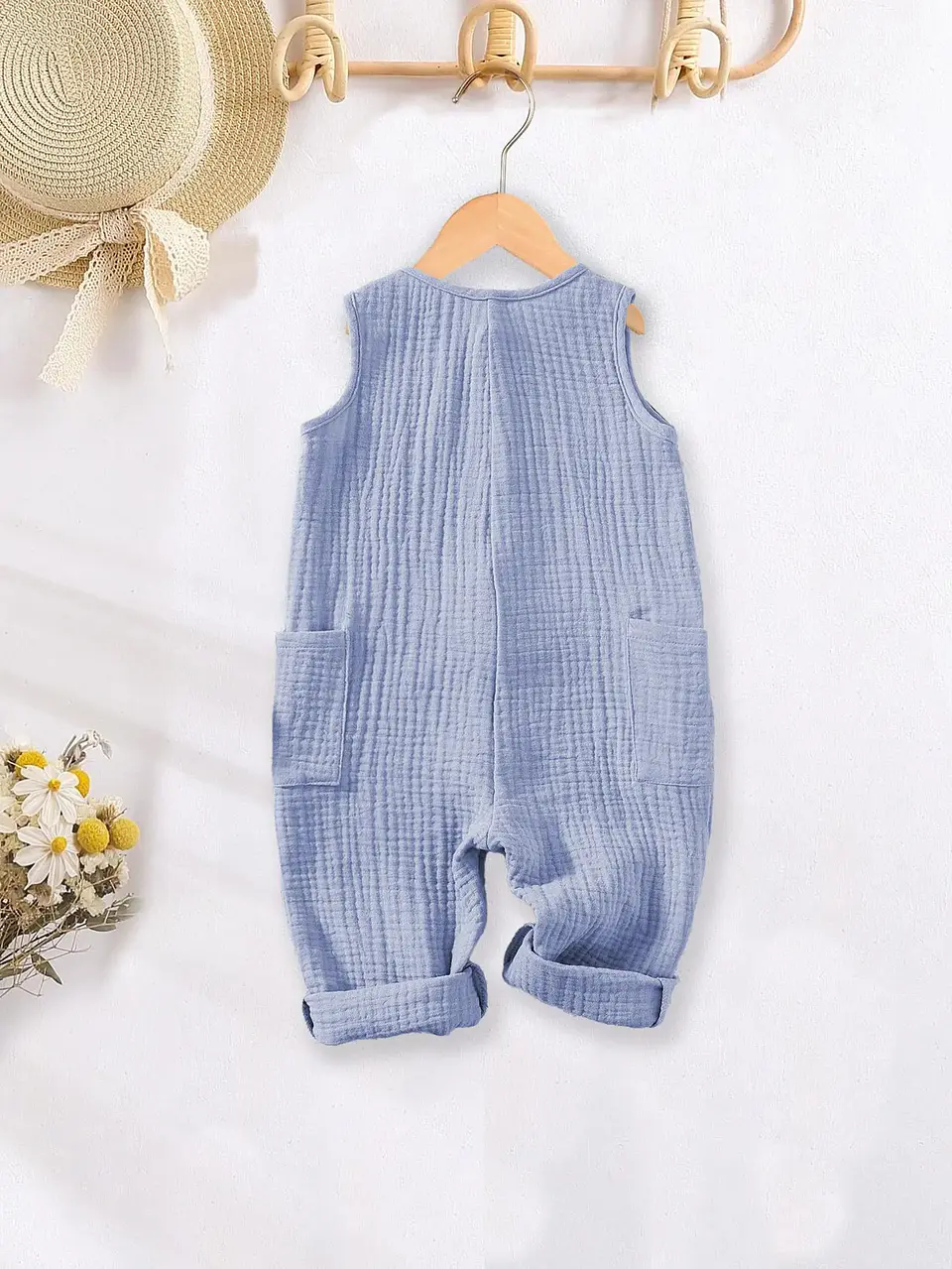 Kids Button Front Romper Sewing Pattern 3