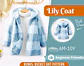 Kids Hooded Teddy Coat Sewing Pattern - thumbnail 1