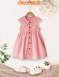 Girls Button Front Sleeveless Peter Pan Collar Dress Sewing Pattern - thumbnail 3