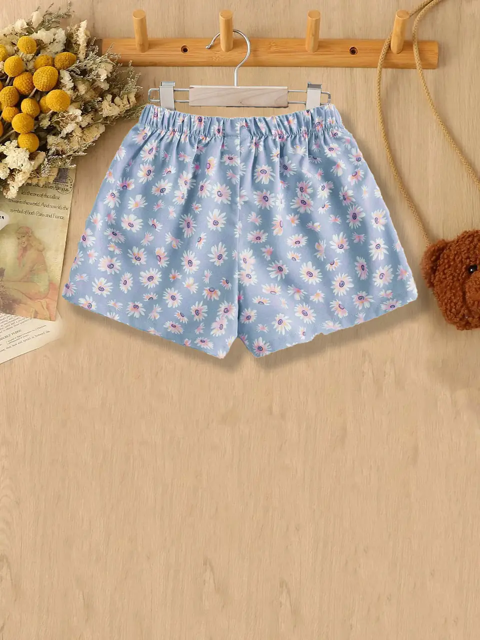 Girls Summer Shorts Elastic Waist Sewing Pattern 3