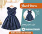 Girls Dress with Ruffle Trim along the Neckline and Skirt Sewing Pattern - thumbnail 1