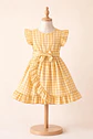 Girls Ruffle Wrap classic round neckline Dress Sewing Pattern - thumbnail 2