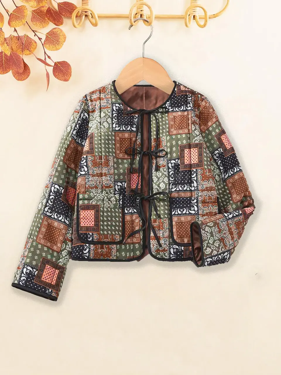 Quilted tie-front closure Jacket Sewing Pattern 2