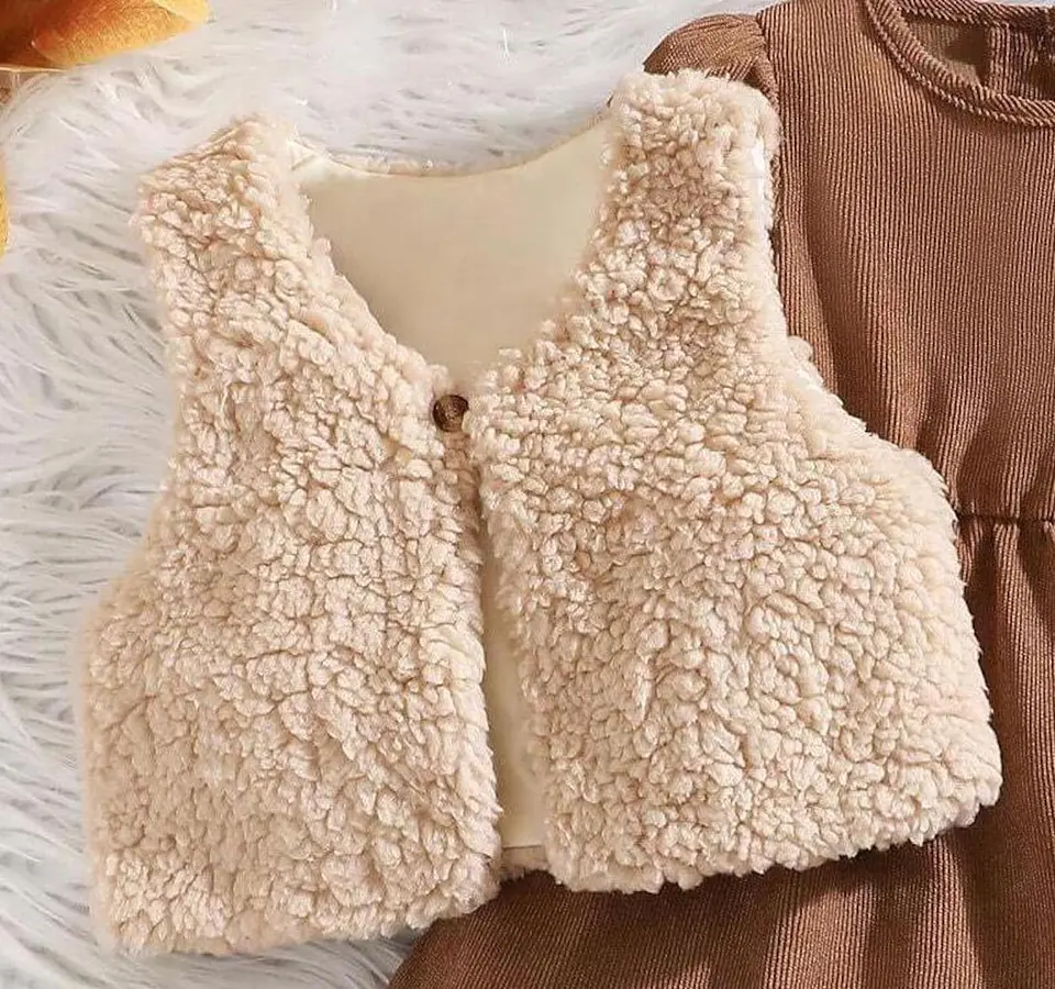 Kids Teddy Fleece Vest Sewing Pattern 2