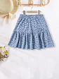 Elastic Waistband and a Gathered Flounce hem Skirt Sewing Pattern - thumbnail 2