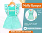 Girls' Flutter Sleeve Short Romper Sewing Pattern - thumbnail 1
