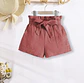 Girls Paperbag Waist Shorts Sewing Pattern - thumbnail 2