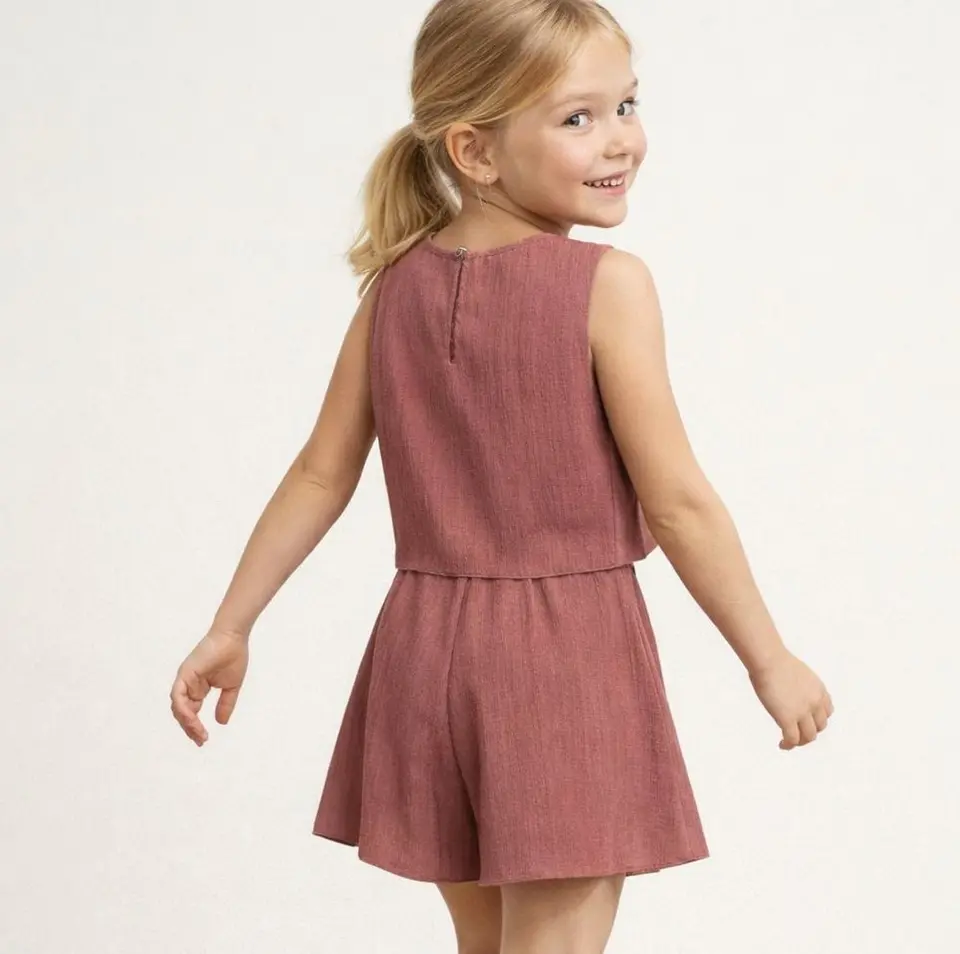 Girls Top and Shorts Set Sewing Pattern 2