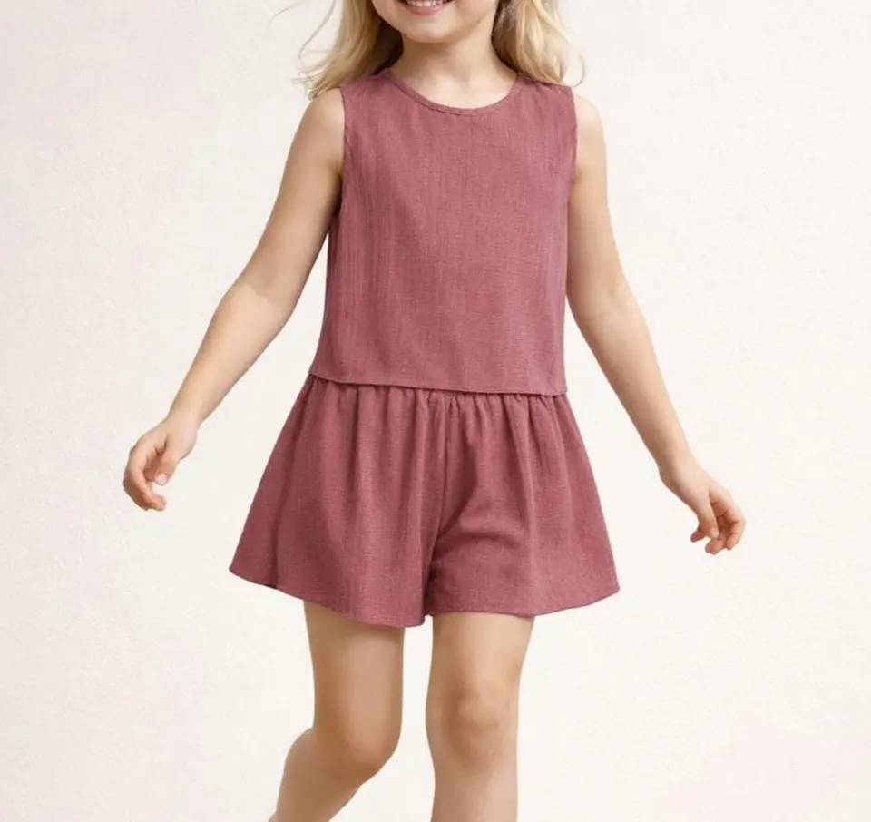 Girls Top and Shorts Set Sewing Pattern 3