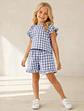Girls Flutter Sleeve Top and Ruffle Shorts Set Sewing Pattern - thumbnail 3