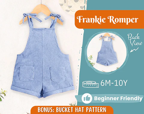 Kids Overall Shorts Sewing Pattern