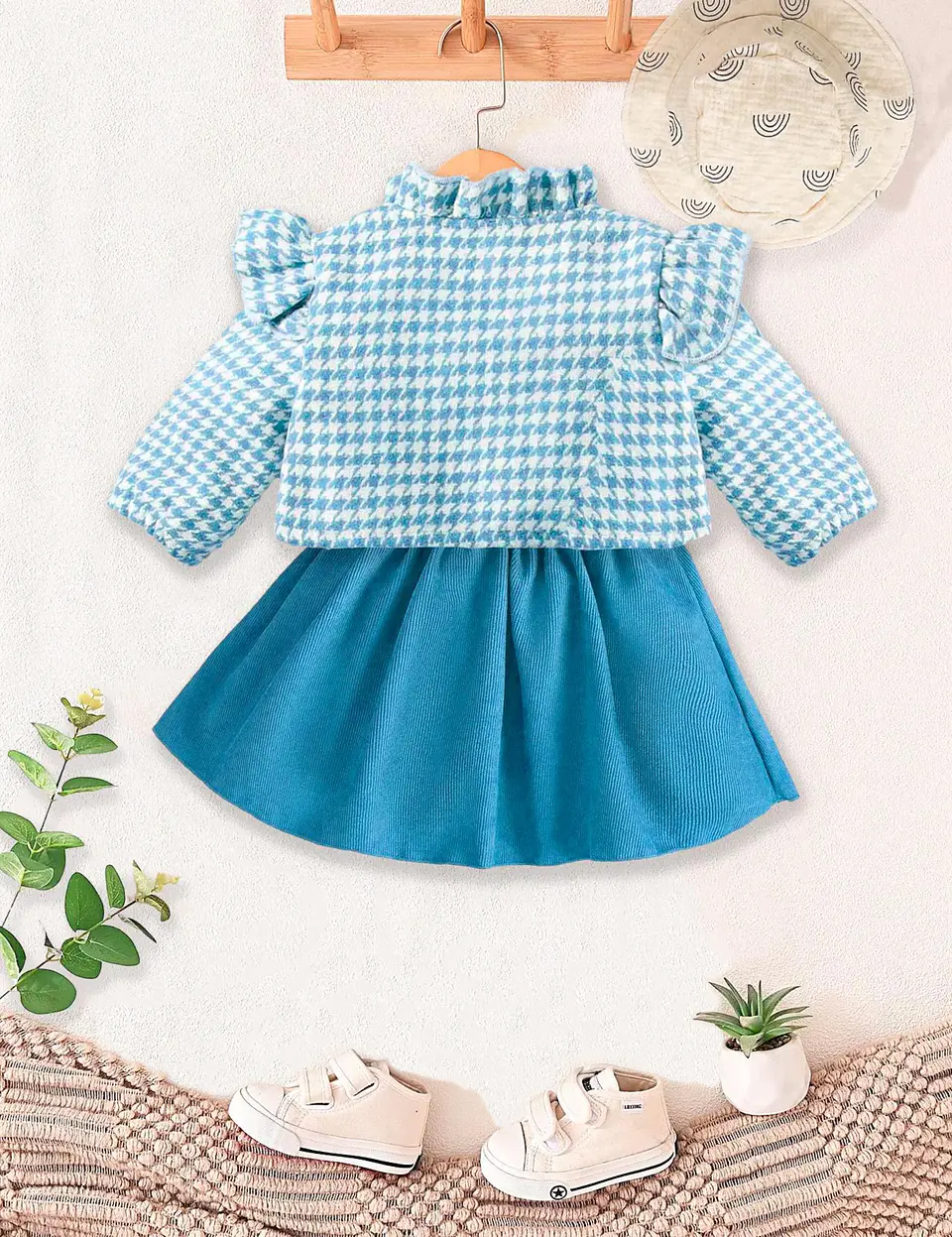 Girls Dress and Jacket Set Sewing Pattern 4