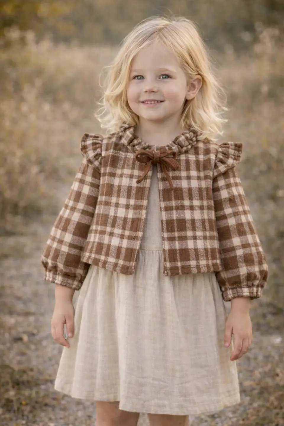 Girls Ruffle Collar blouse Sewing Pattern 2