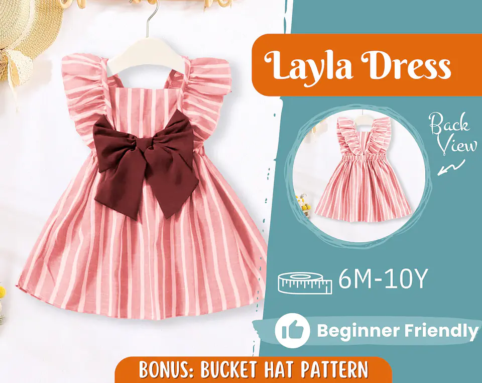 Children's Summer Dress Sewing Pattern 1