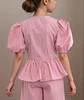 Girls Bow Front Peplum Top Sewing Pattern - thumbnail 3