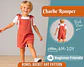 Kids Tie Shoulder Romper Sewing Pattern - thumbnail 1