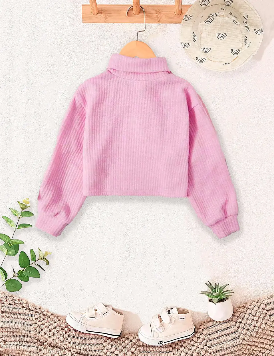 Girls Mock Neck Sweatshirt Sewing Pattern 3