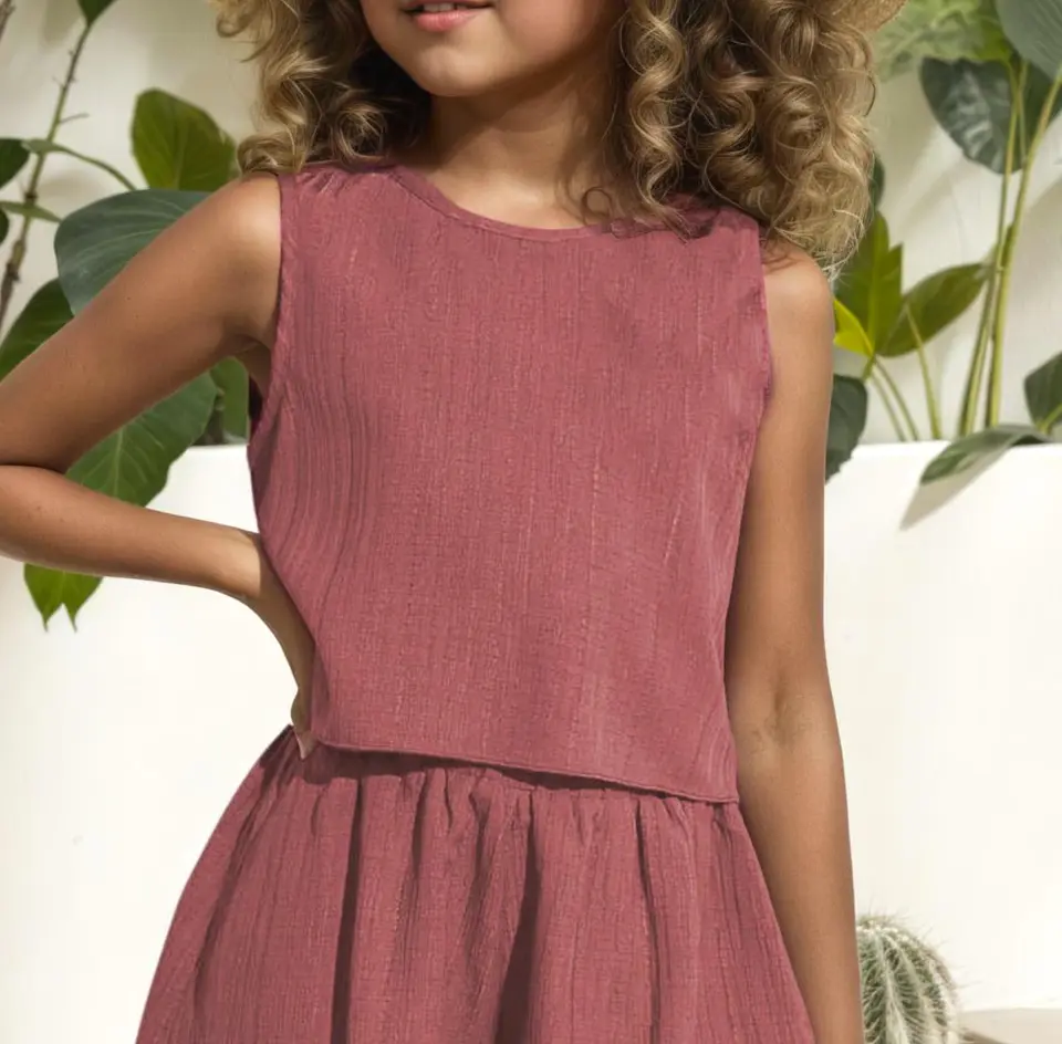 Summer Tank Top Sewing Pattern for Kids 2