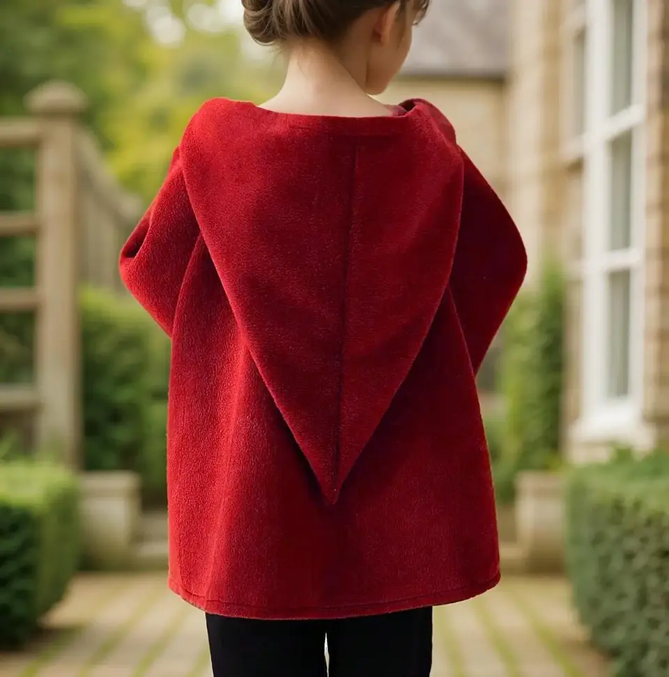 Kids Hooded Cape Sewing Pattern PDF 3