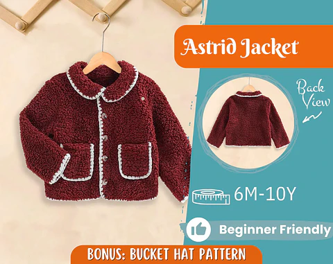 Girls Teddy Jacket Sewing Pattern
