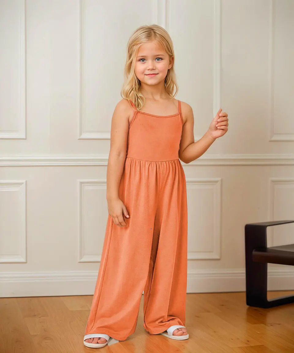 Girls Wide Leg Jumpsuit Sewing Pattern 3