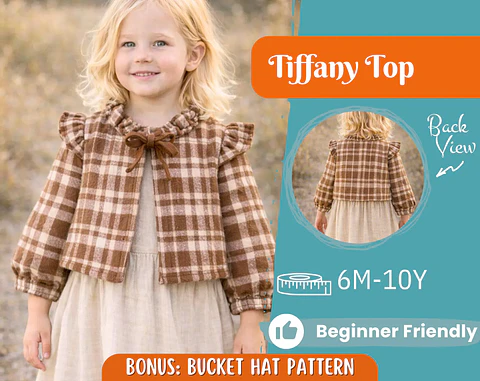 Children's Vintage Style Jacket Sewing Pattern