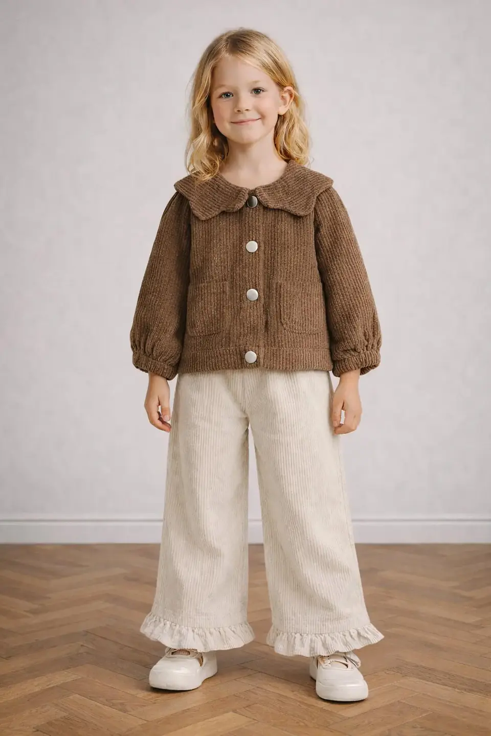 Girls Jacket & Ruffle Hem Pants Sewing Pattern 3