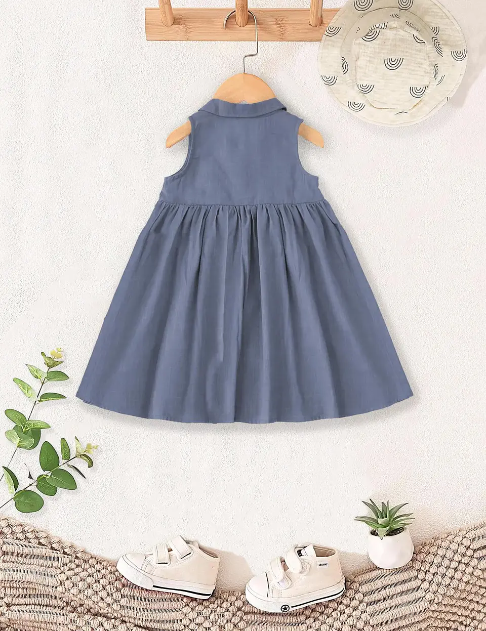 Children's Collared Summer Dress Sewing Pattern 3
