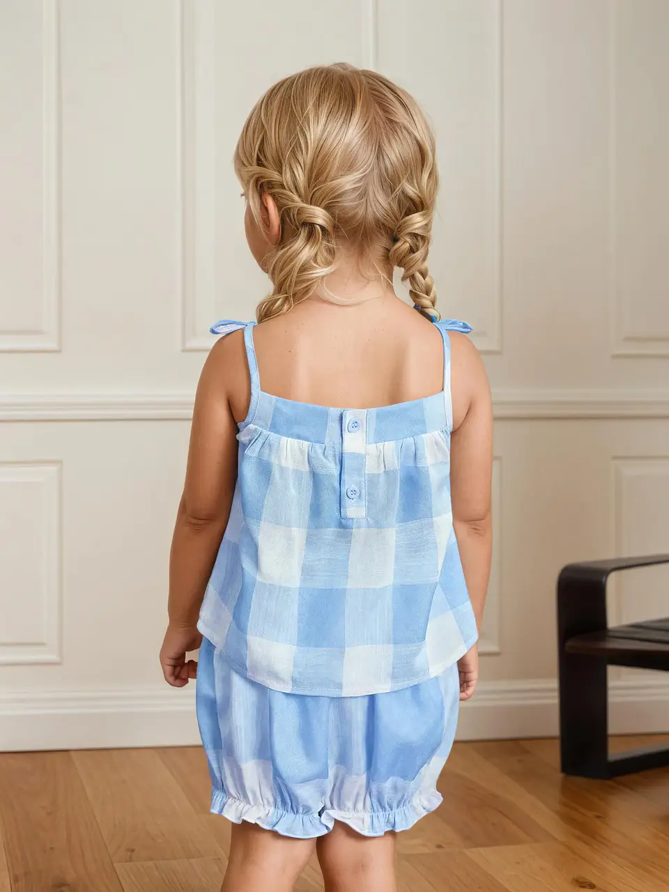 Girls Tie Shoulder Peplum Top Sewing Pattern 2