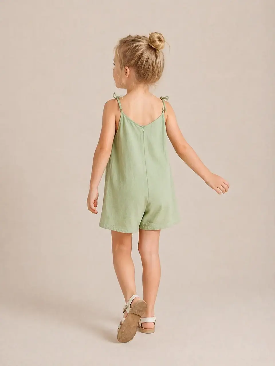 Girls Tie Shoulder Romper Sewing Pattern 2