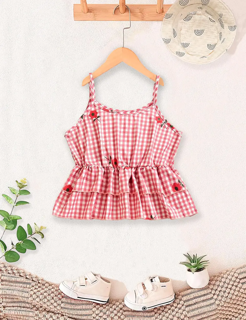 Girls Tiered Cami Top Sewing Pattern 3