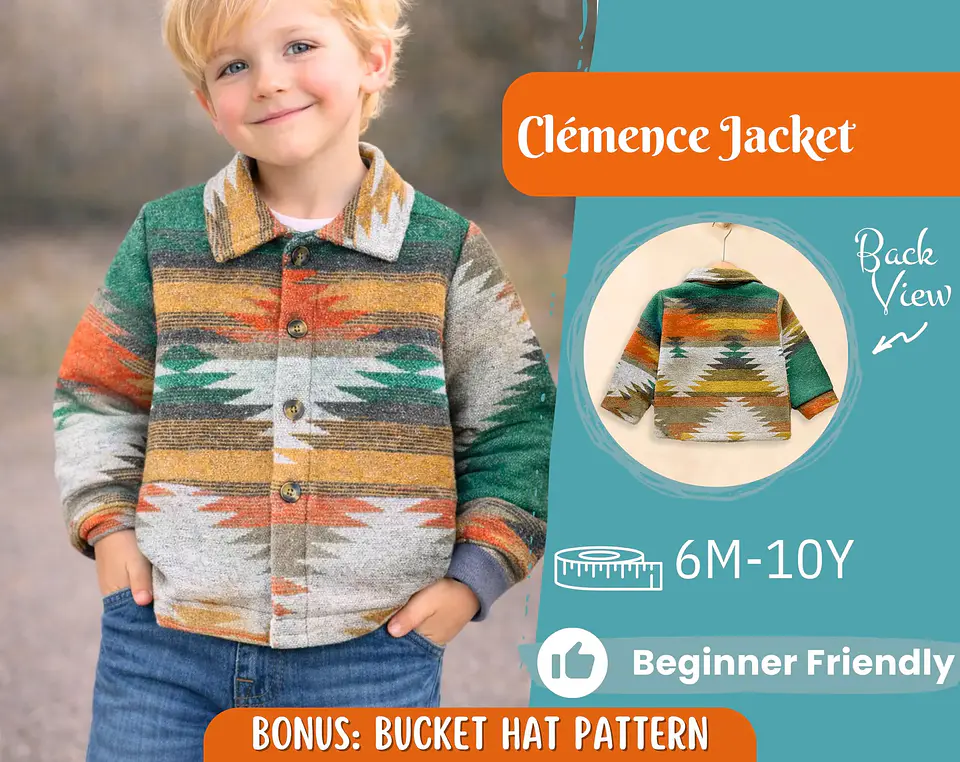 Boys Jacket, Sewing Pattern for Kids 1