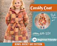 Girls Hooded Quilted Coat Sewing Pattern - thumbnail 1