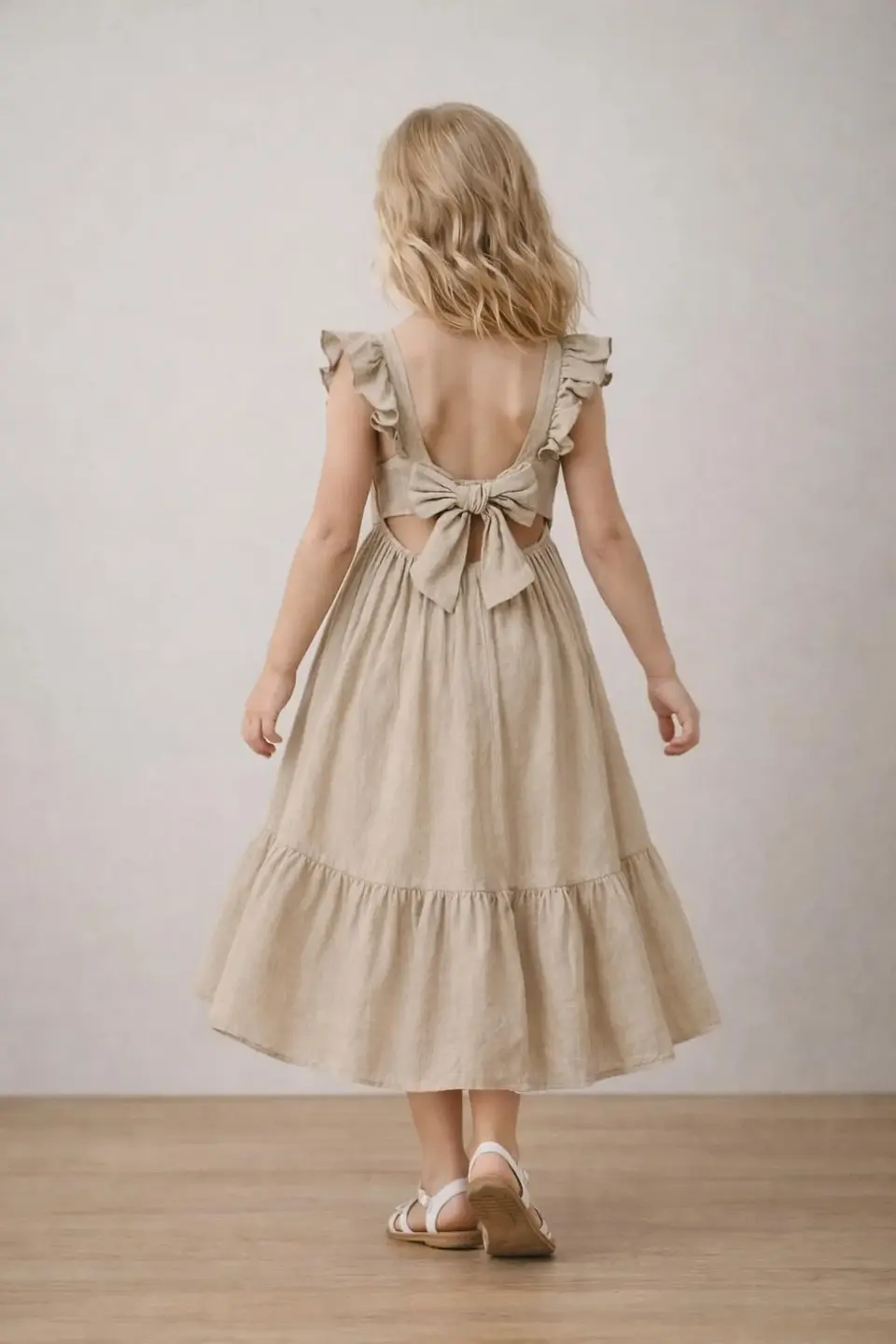 Open Back Ruffle Dress Sewing Pattern 2
