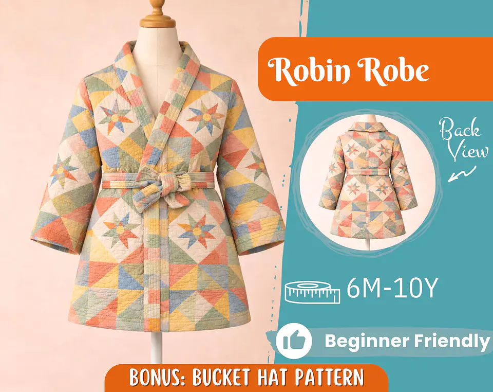 Robe Sewing Pattern for Kids 1