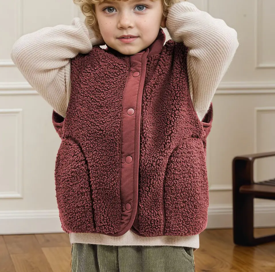 Snap Front Fleece Vest Pattern 5