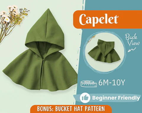 Fairy Tale Cloak Sewing Pattern for Kids