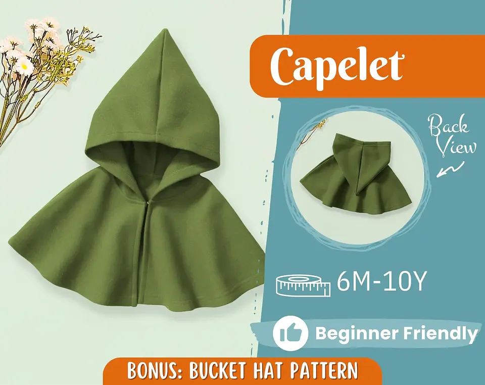 Fairy Tale Cloak Sewing Pattern for Kids 1
