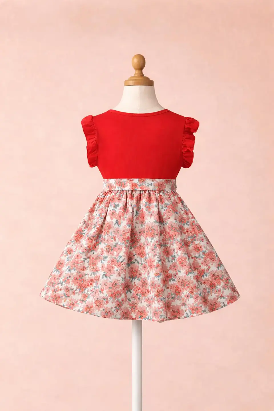 Girls  Ruffle Sleeve  Dress Sewing Pattern PDF 3