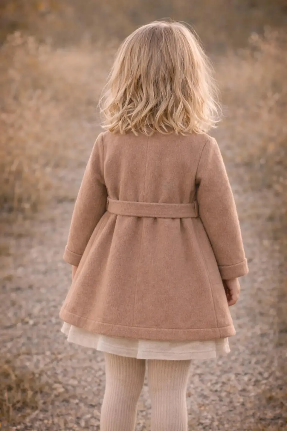 Girls Belted Coat Sewing Pattern 2